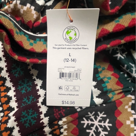 Joyspun Women’s Hacci Knit Wide leg Pajama Pants - Picture 4 of 4